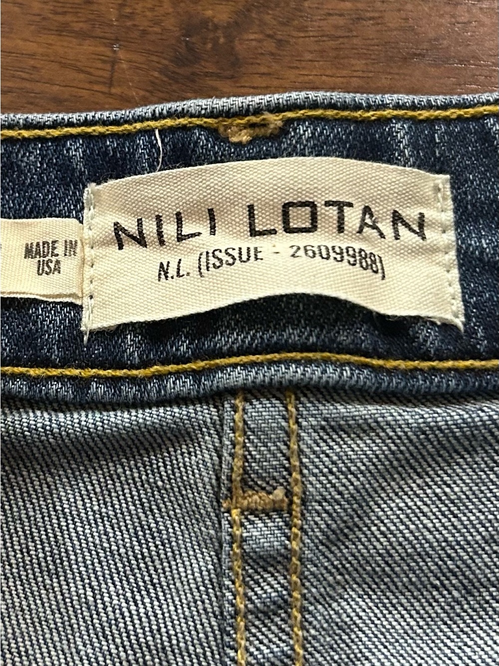 Nili Lotan Megan jeans Size 28 Wide Leg 10991W45 cut 4637 classic wash 440.00 - Picture 14 of 16
